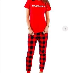 Tipsy Elves Naughty pajamas Women’s Medium